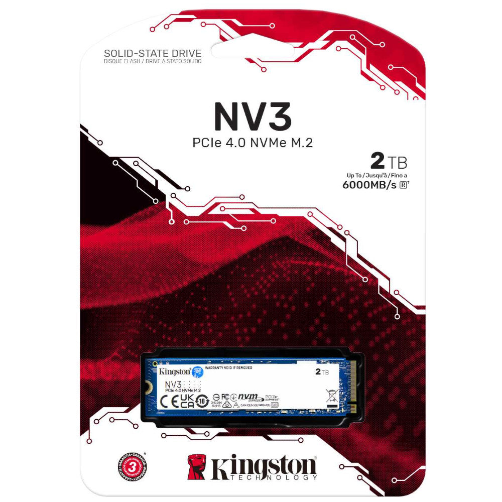 KINGSTON NV3 M.2 2280 NVMe SSD - 2TB