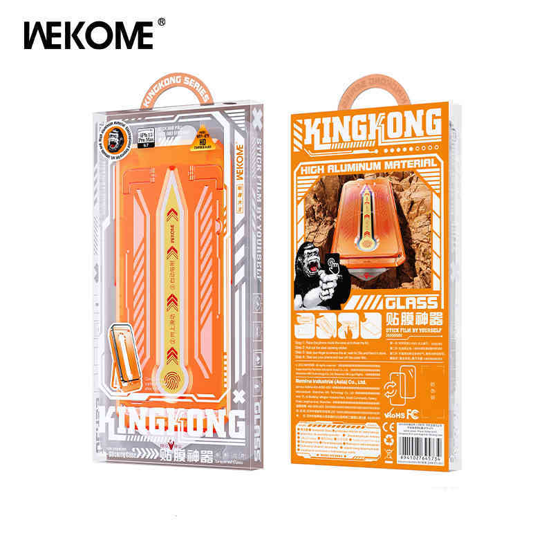 WEKOME WTP-080 Vacha Series Phone Holder Screen Protector with Magnetic Sticking Case (Privacy) - Black for Iphone 15 Pro