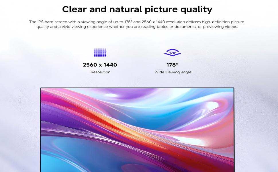 Xiaomi A27Qi, 27" 2K QHD (2560 x 1440), 100Hz Refresh Rate, 6ms Response time, Wide color gamut 95% DCI-P3 100% sRGB, True color display ΔE<2 IPS Monitor - Black 2026