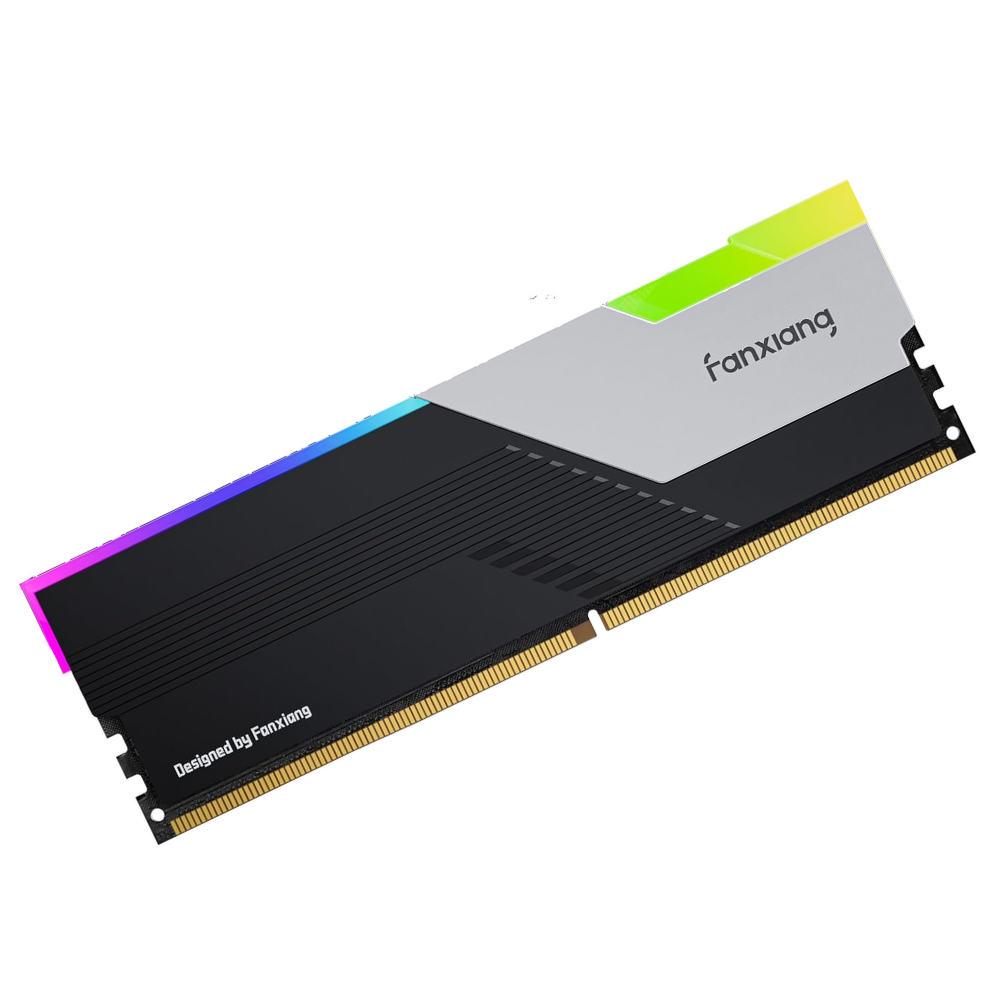 ذاكرة Fanxiang UD51-R DDR5 بسعة 16GB وتردد 6400MHz RGB – أسود
