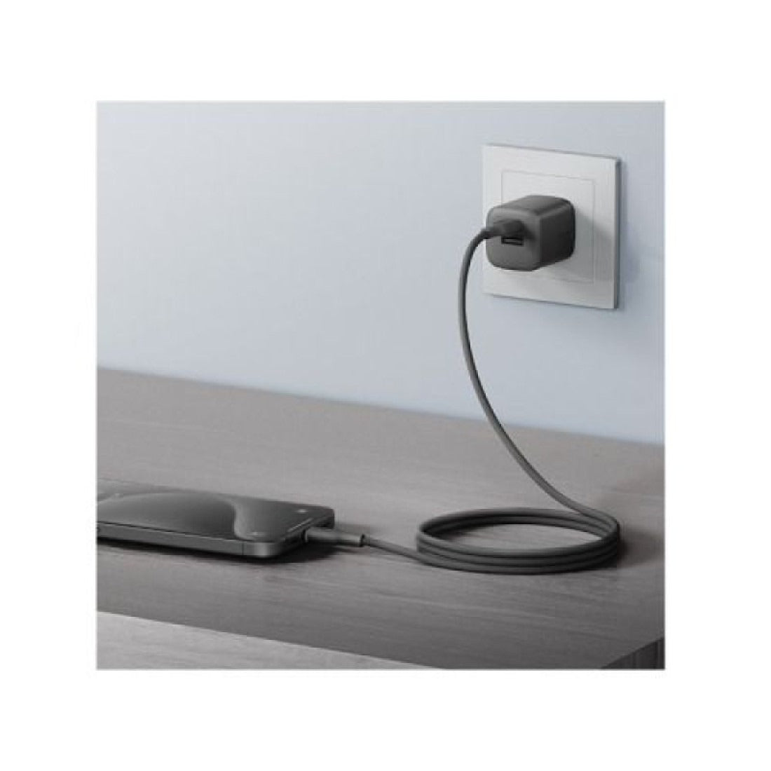 BAZIC GOCHARGE WEAVE C-C CABLE 480MBPS, 60W 1.5M - BLACK