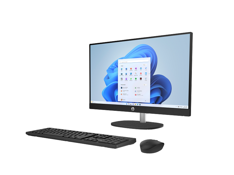 HP AIO 24-cr0041ne i7-1355U / 8GB DDR4 Ram/ 512GB SSD /Non-Touch 23.8" FHD Antiglare IPS /Integrated Intel Iris Xᵉ Graphics/ DOS / Jet Black - HD Camera / 1YW