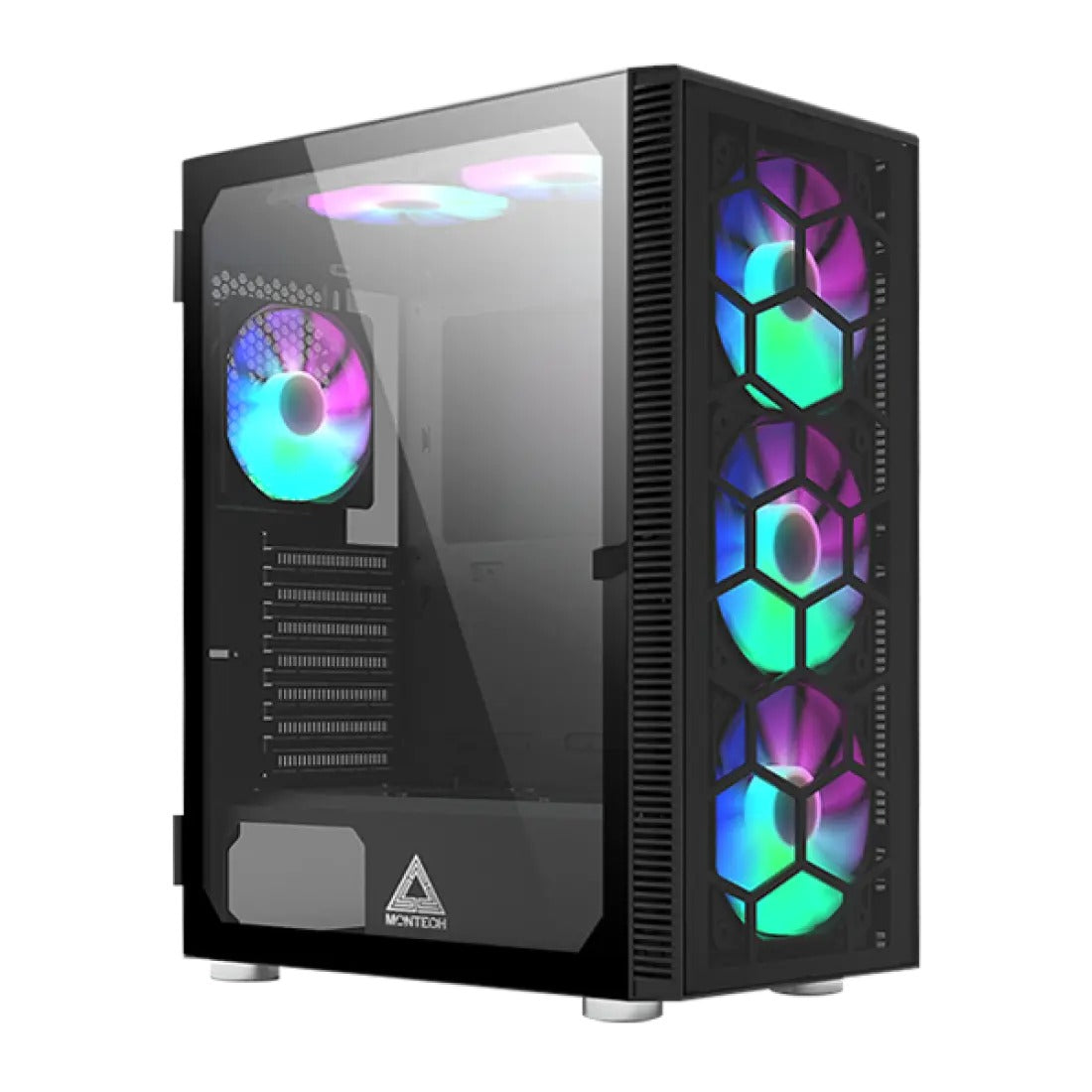 Montech X3 Glass Mid Tower PC Case - Black
