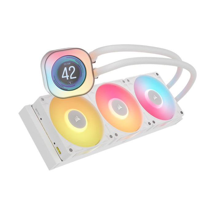 Corsair iCUE LINK TITAN 360 RX LCD Liquid CPU Cooler - White