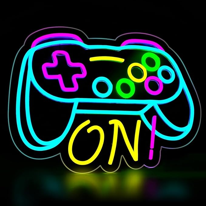 Gaming Light Neon "Joystic ON ! - No 8"