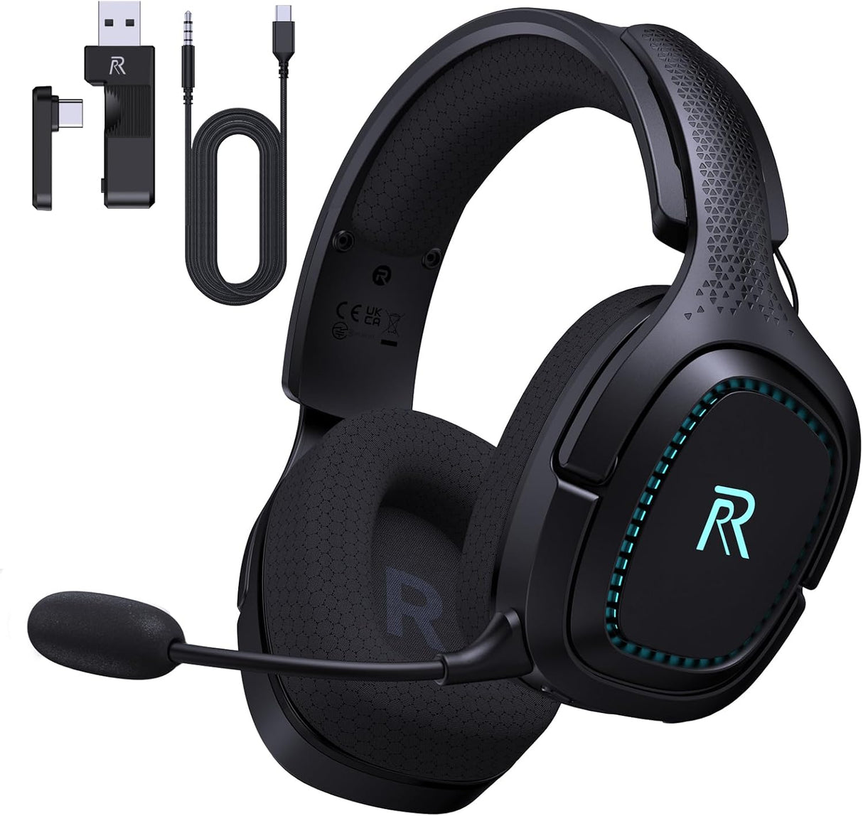 RYR Captain 700 Wireless Gaming Headset - Black