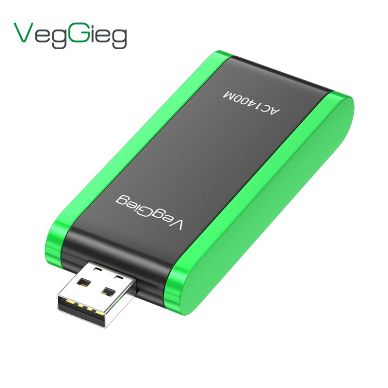 VegGieg 1400 Mbps 2.4GHz/5GHz Dual Band Wireless Network Adapter Model V-K1400