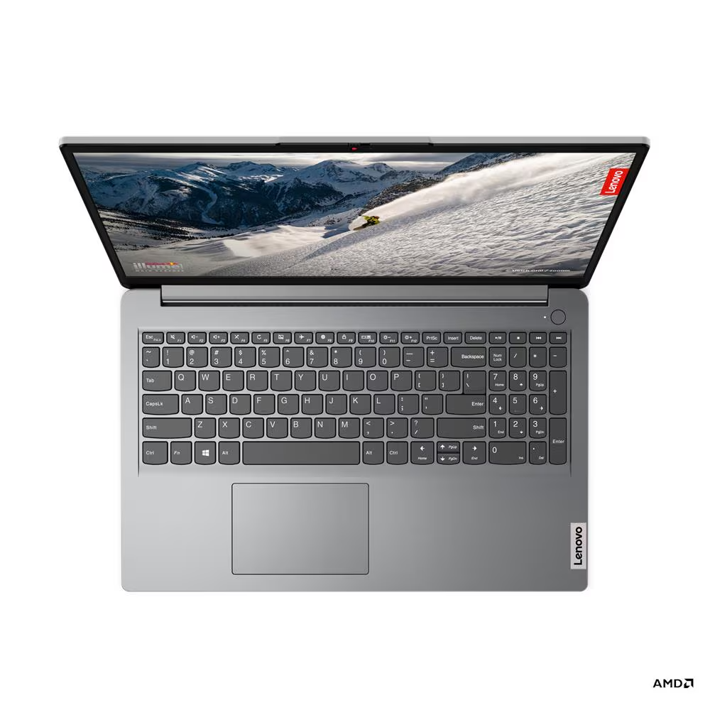 Lenovo IdeaPad 115AMN7 /AMD Athlon Silver 7120U 2C/15.6" HD/ 8GB Soldered LPDDR5-5500 Ram/256GB M.2 2242 SSD/AMD Radeon 610M Graphics/Win 11 Home/Eng-Arb/Cloud Grey/1YW