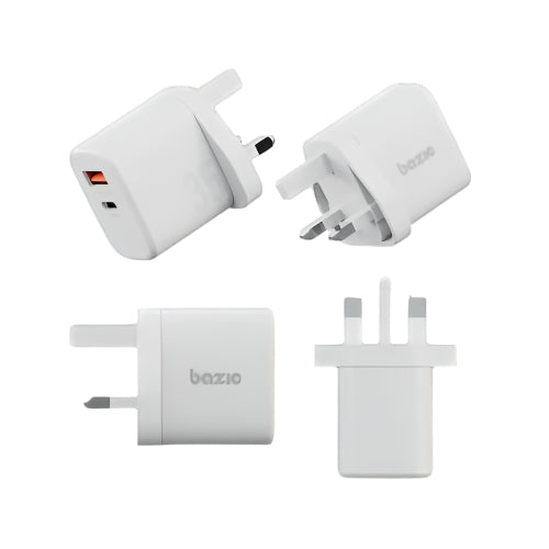 BAZIC GOPORT VELOX BUNDLE, 1C1A CHARGER 35W(UK) WITH WEAVE CABLE - VANILLA