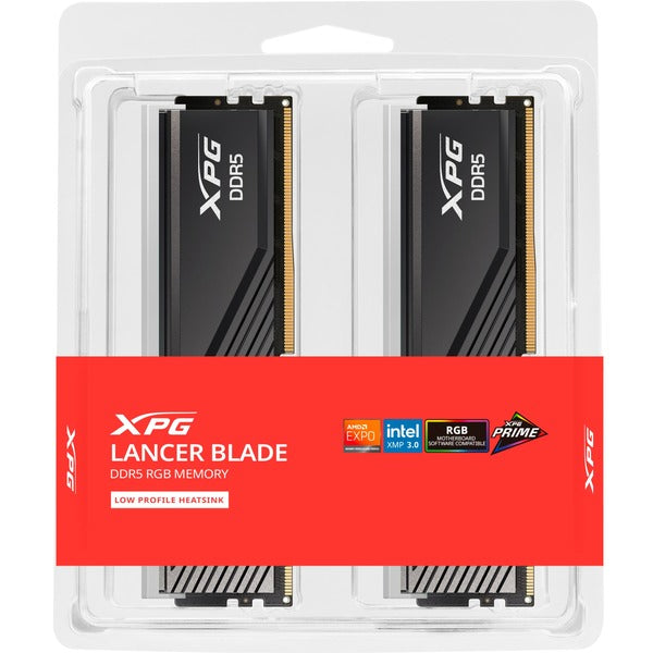 XPG Lancer Blade DDR5 RGB 16GB (8GB x2) 5600 MT/s Memory RAM - Black