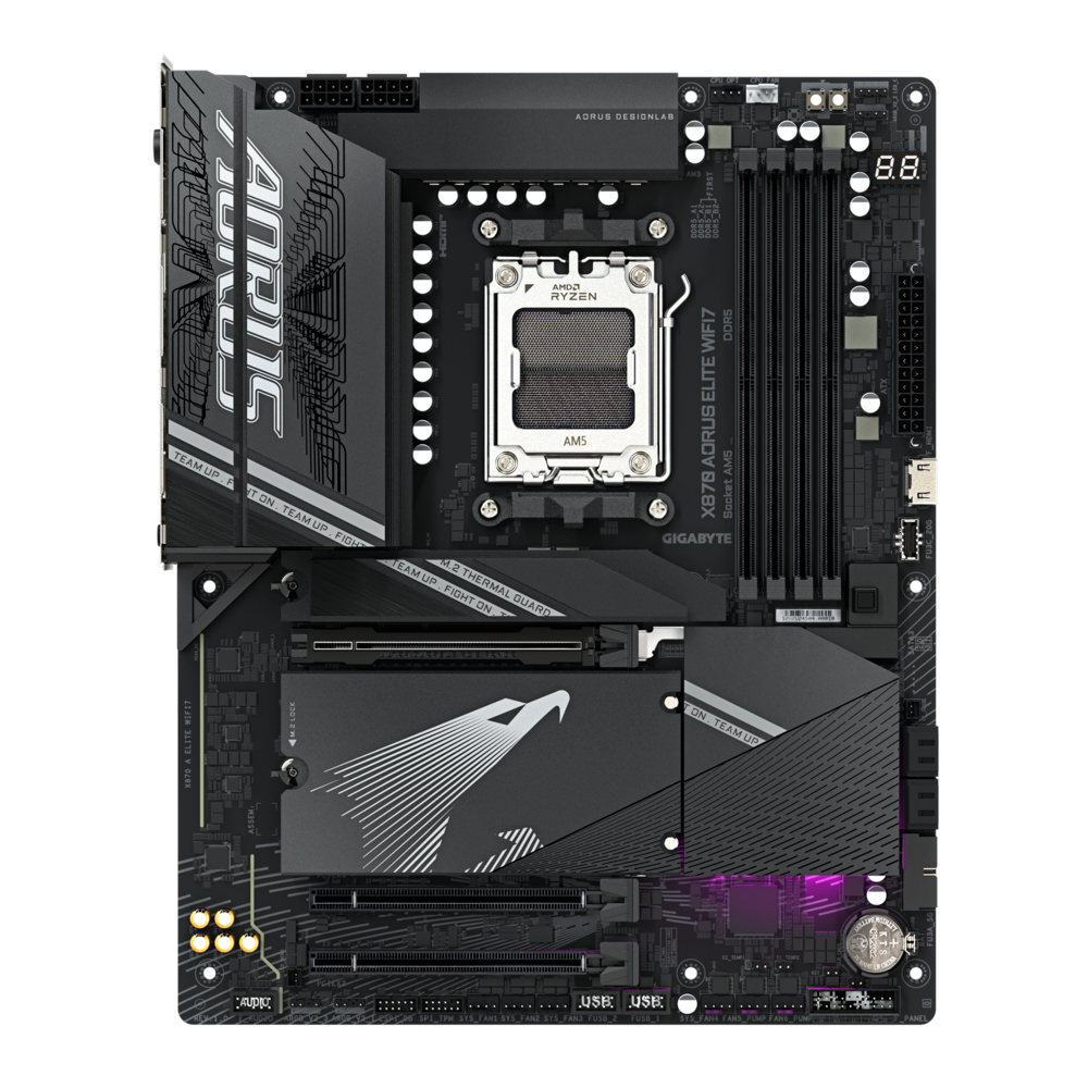 Gigabyte X870 AORUS ELITE WIFI7 1.1 DDR5 Motherboard- BLACK