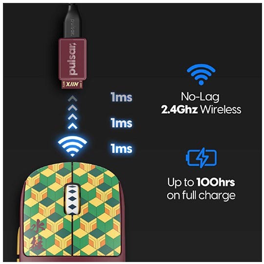 Pulsar X2 H Wireless Gaming Mouse Size 2 Giyu