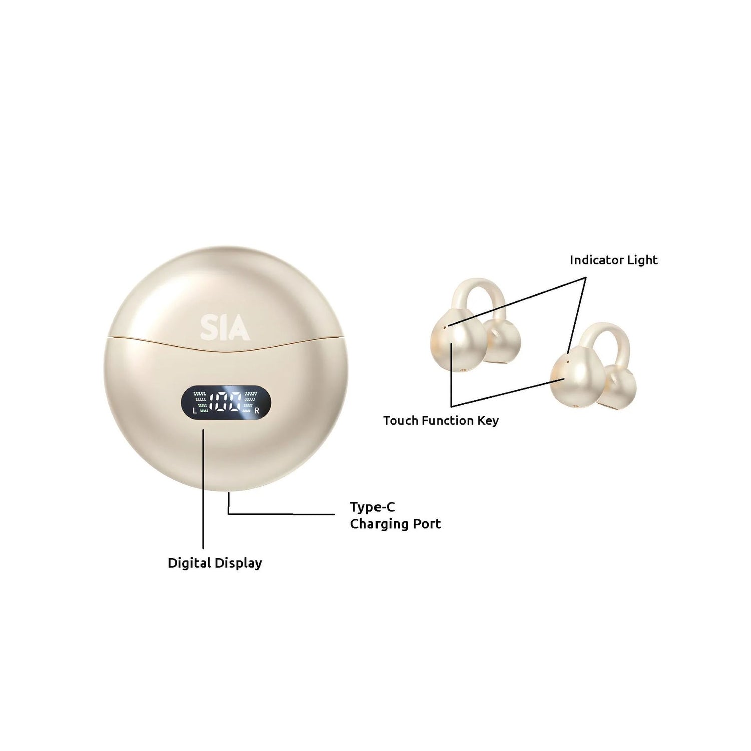 SIA Air Buds BKTWSAIR-Beige