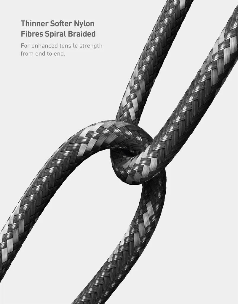 Energea Nyloflex USB-C to Lightning Cable 3M - Black