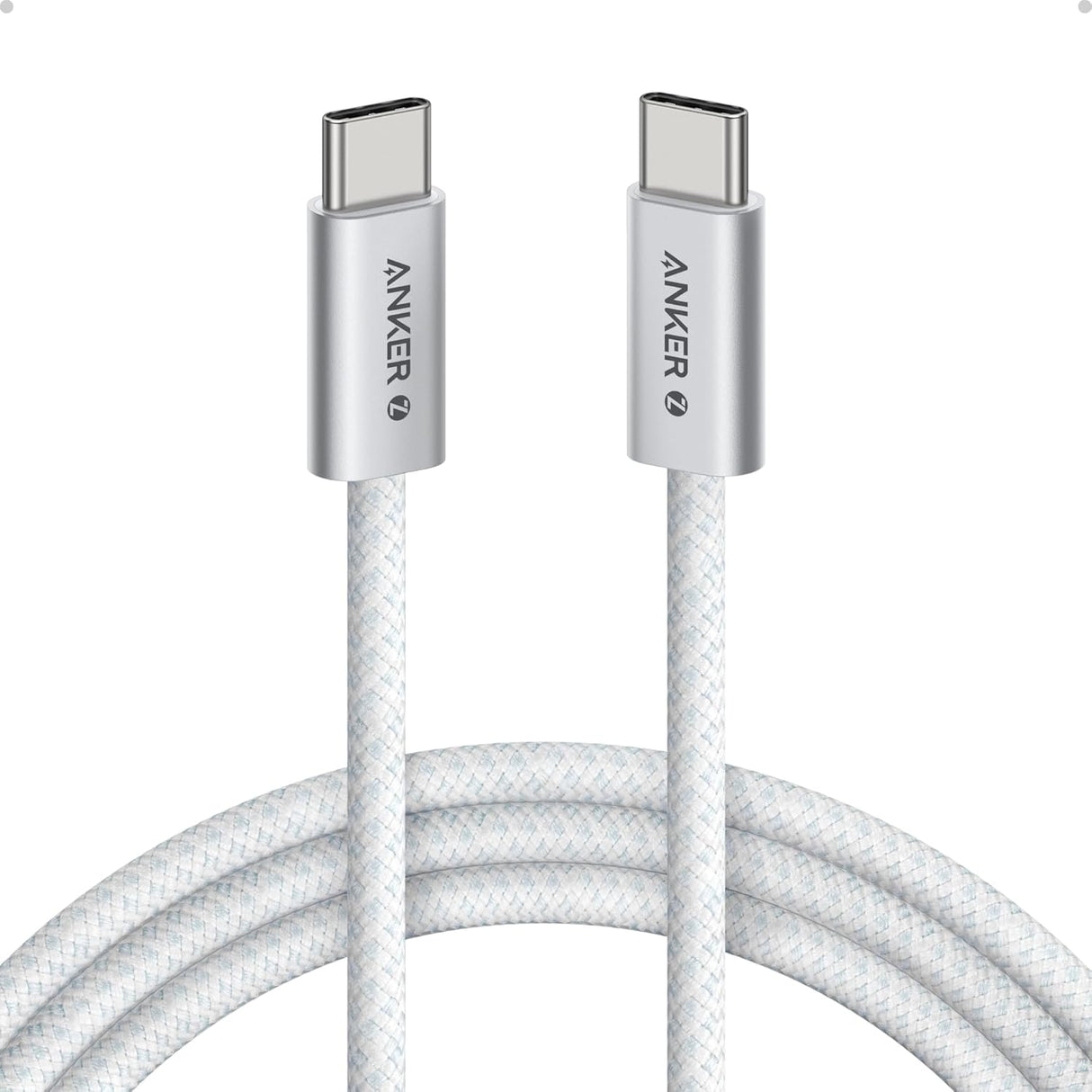 Anker Zolo USB-C to USB-C Cable 240W Braided (1.8m/6ft) - White A8060H22