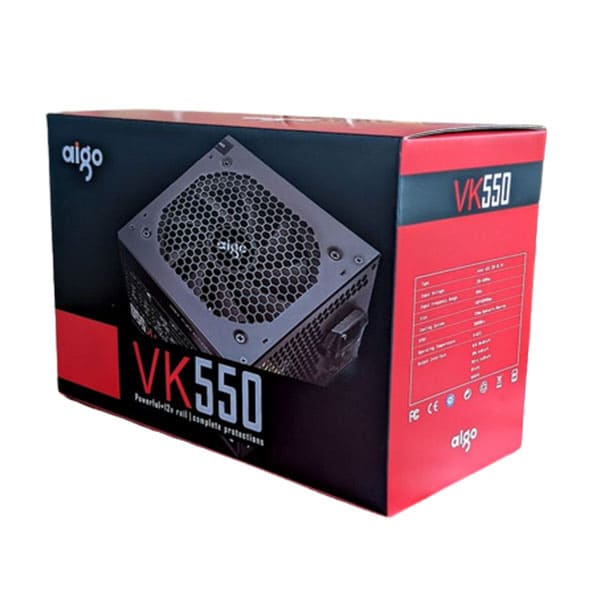 Aigo VK 550W Power Supply - Black