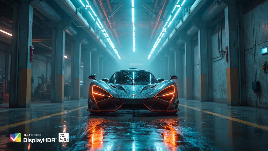 شاشة ألعاب مسطحة بتقنية OLED من جيجابايت MO27Q28G، مقاس 27 بوصة، بدقة QHD (2560 × 1440)، ومعدل تحديث 280 هرتز، وزمن استجابة 0.03 مللي ثانية، ومنفذ HDMI 2.1 - لون أسود