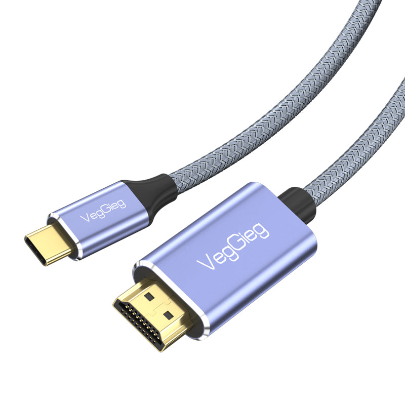 VegGieg USB-C to HDMI M/M 4k/60HZ 2 Meters Cable Model V-Z625