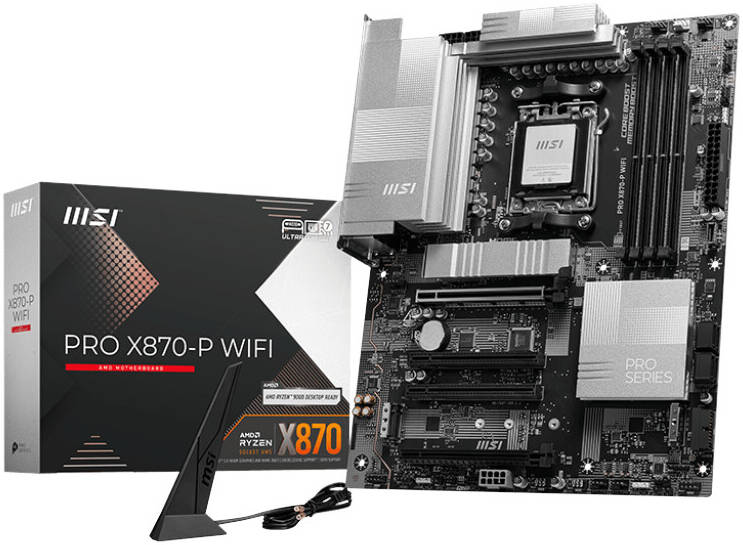 MSI PRO X870-P WIFI DDR5 Motherboard - Black