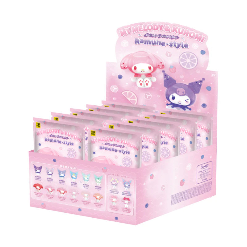 MY MELODY & KUROMl Ramune-style Mini Figures Surprise Bag (Blind Box)