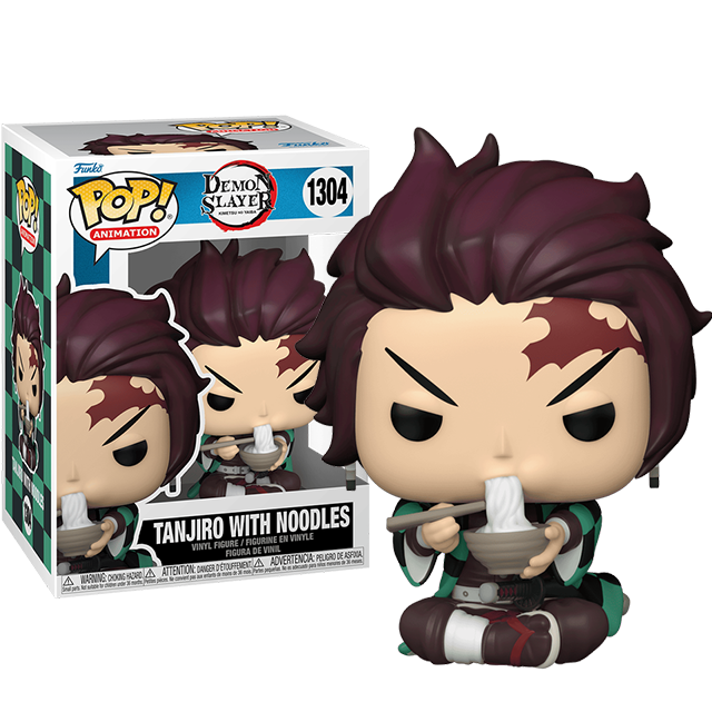 Pop! Animation: Demon Slayer - Tanjiro w/Noodles 9cm