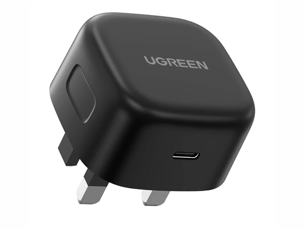 UGREEN Nexode 30W USB-C PD GaN Fast Charger UK -folding foot (Black) CD305 CD305-90878