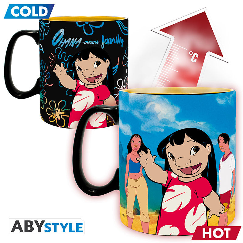 DISNEY - Mug Heat Change - 460 ml - Lilo & Stitch -