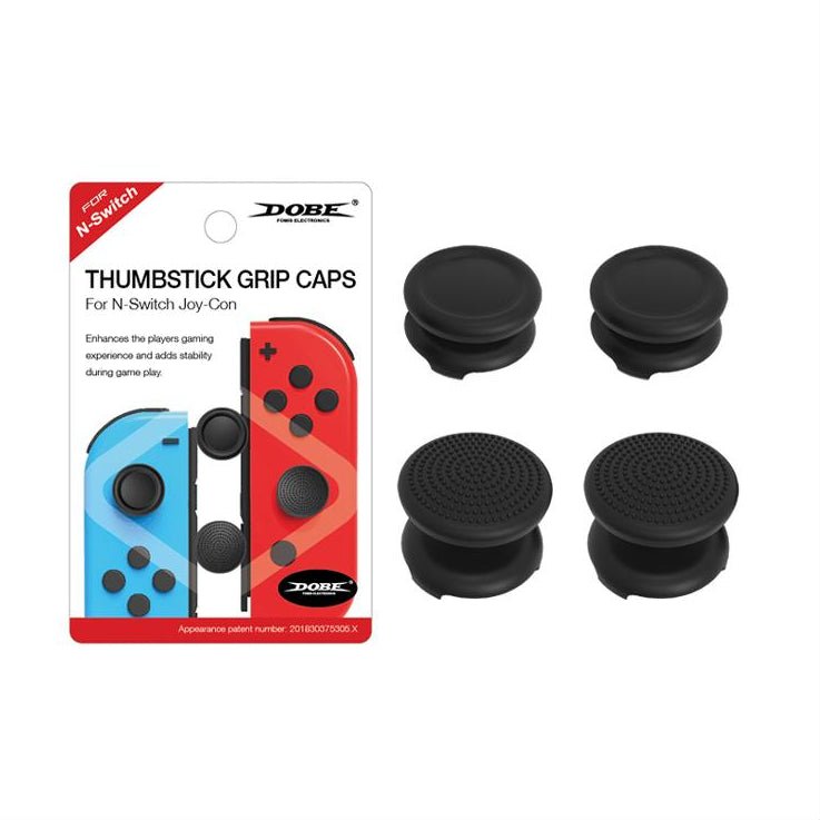 Dobe Nintendo Switch Bundle: Switch Device + Controller Grip + Caps + Case + Joy-Con Charger + Cooling Fan