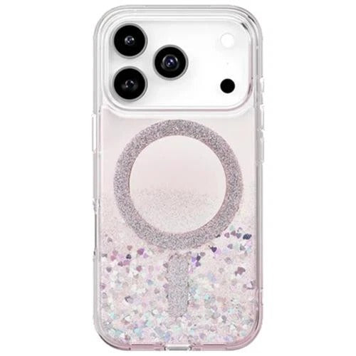 Uniq Coehl Iphone 17 Pro (2025) 6.3 Magnetic Charging Solea - Glitter Hearts