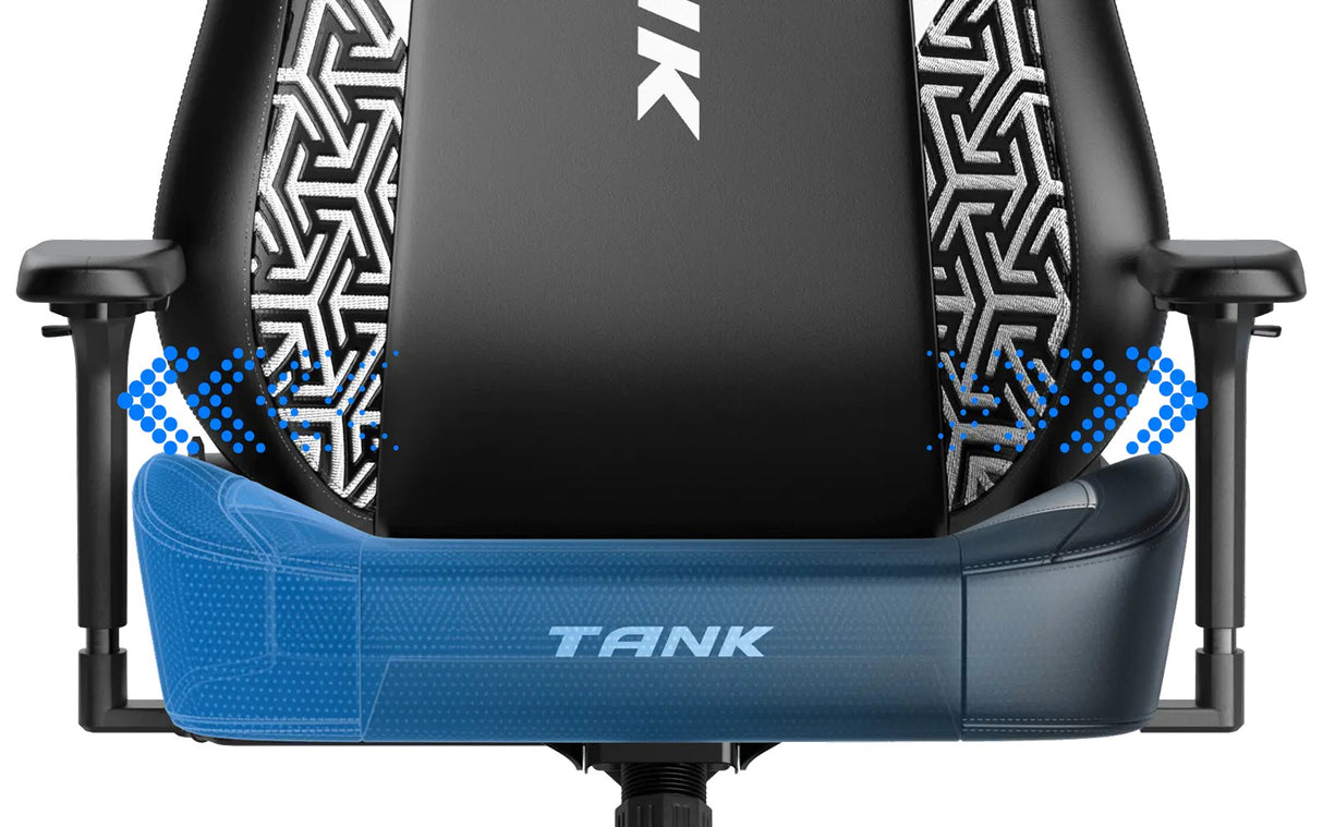 كرسي الألعاب دي اكس رايسر سلسلة تانك مقاس اكس اكس لارج – أسود و ابيض