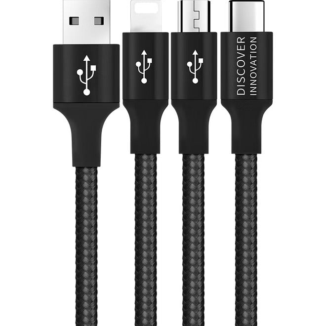 Nillken Fancy Set Wireless Charge 3in1 Cable & Case Black Compatible with Iphone XS