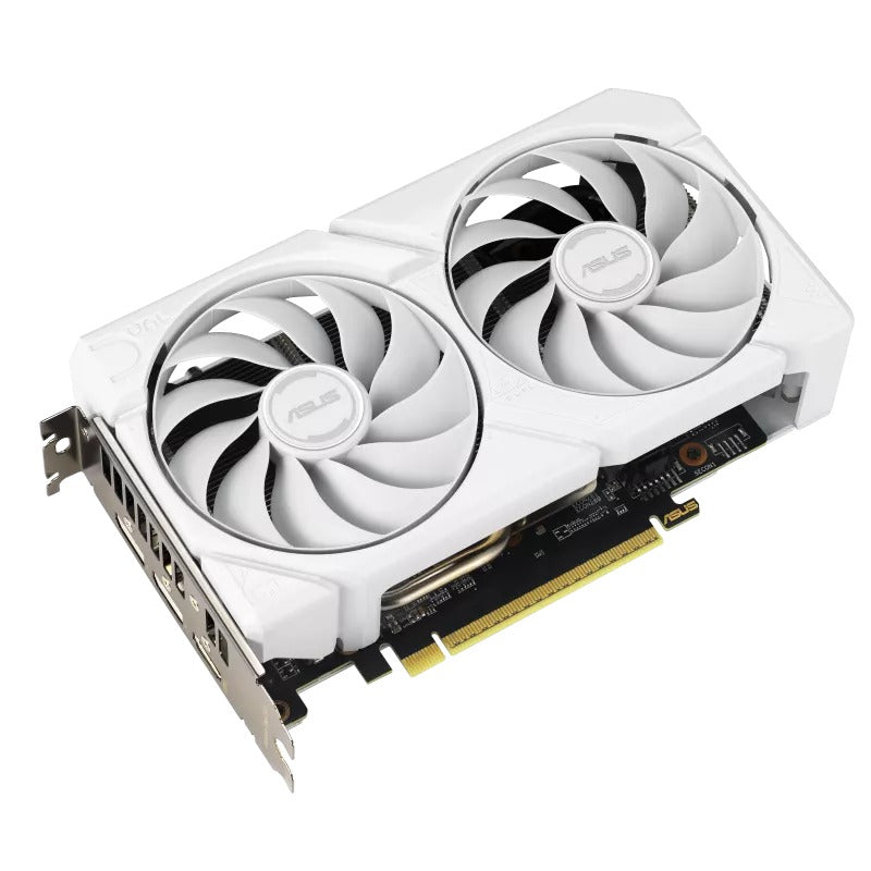 اسوس كارت شاشة ثنائية Radeon RX 9060 XT بسعة 16 جيجابايت GDDR6 للألعاب - أبيض