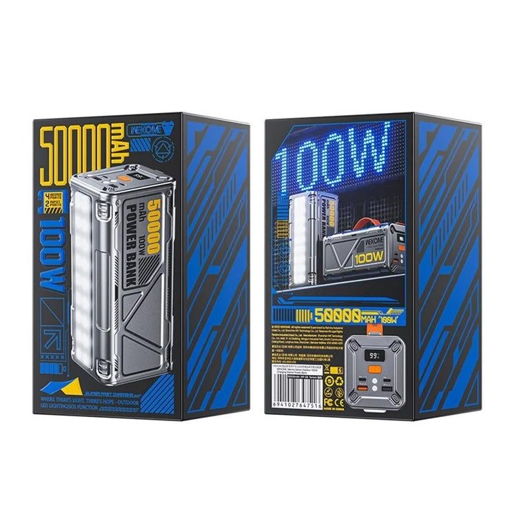 WEKOME WP-08 Power Bank 50000 mAh 100W - Tarnish