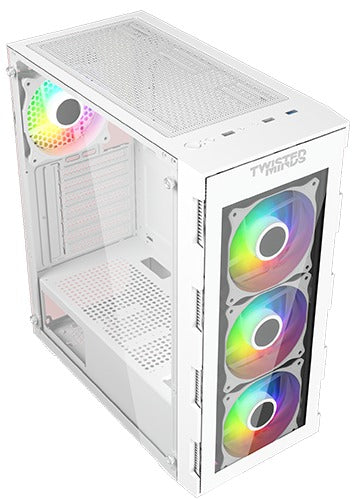 PC Case Twisted 3FAN Mind Titan Glass Mid Tower- White