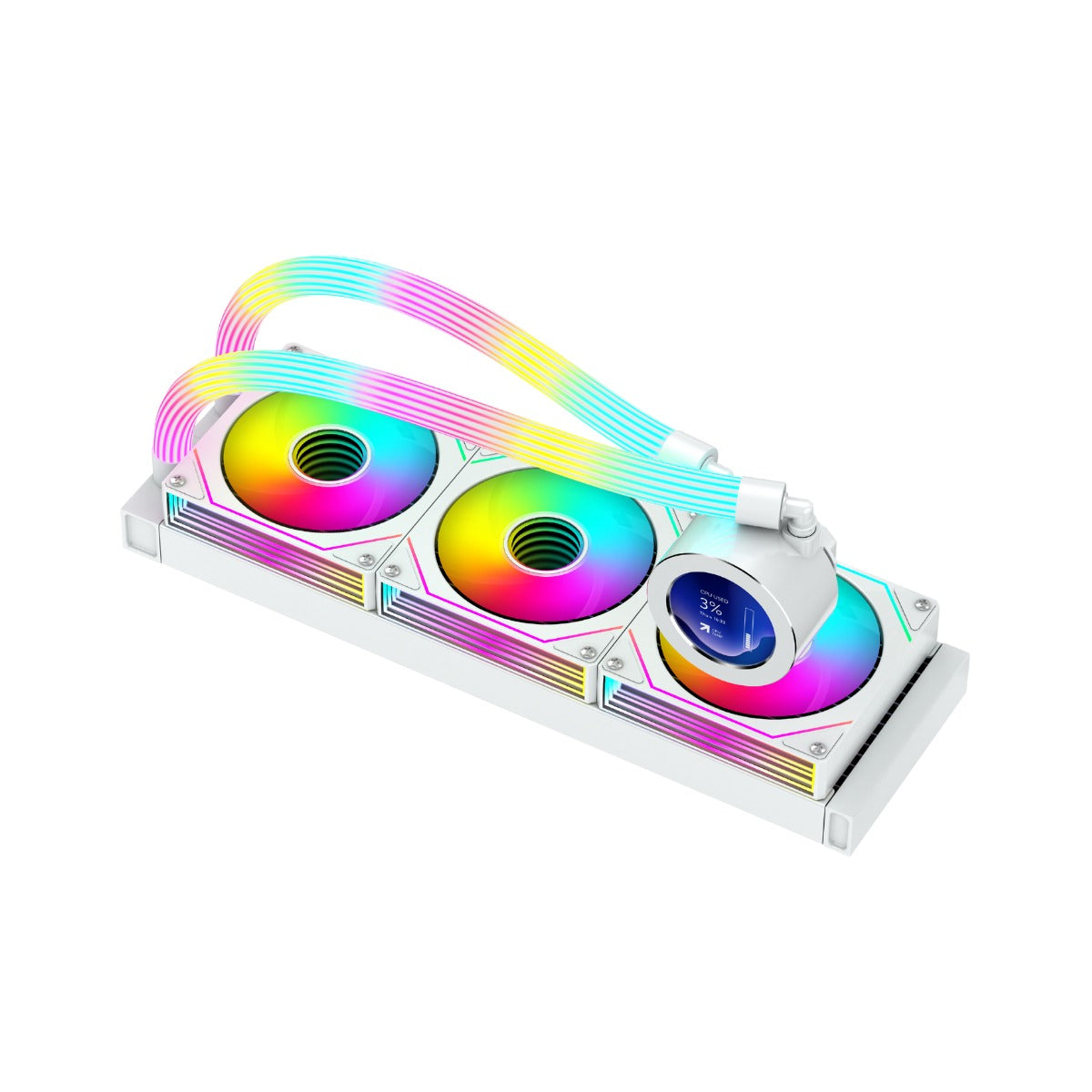 LC GAMEON Kraken N360 LCD Liquid CPU Cooler – 360mm – White