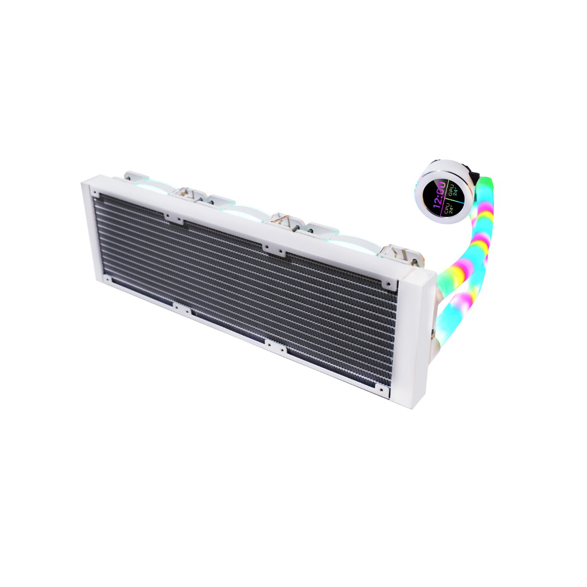 LC GAMEON Kraken N360 LCD Liquid CPU Cooler – 360mm – White