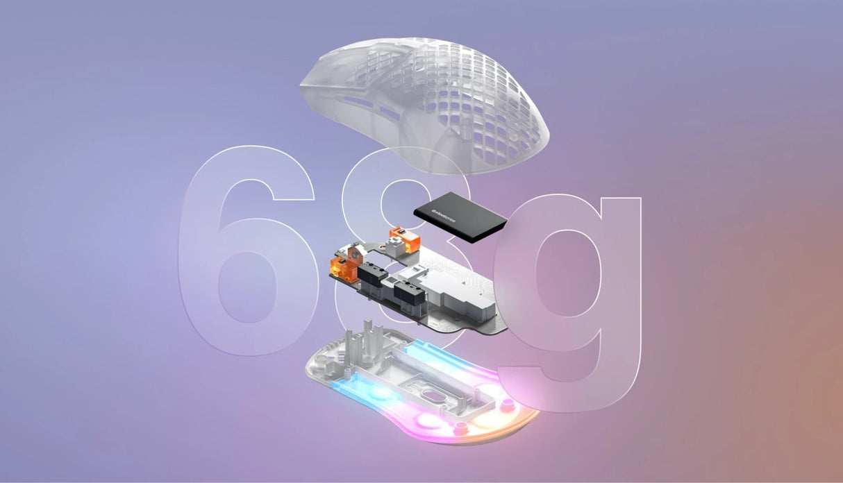 SteelSeries Aerox 3 Wireless Ghost (2022) Ghost 62610