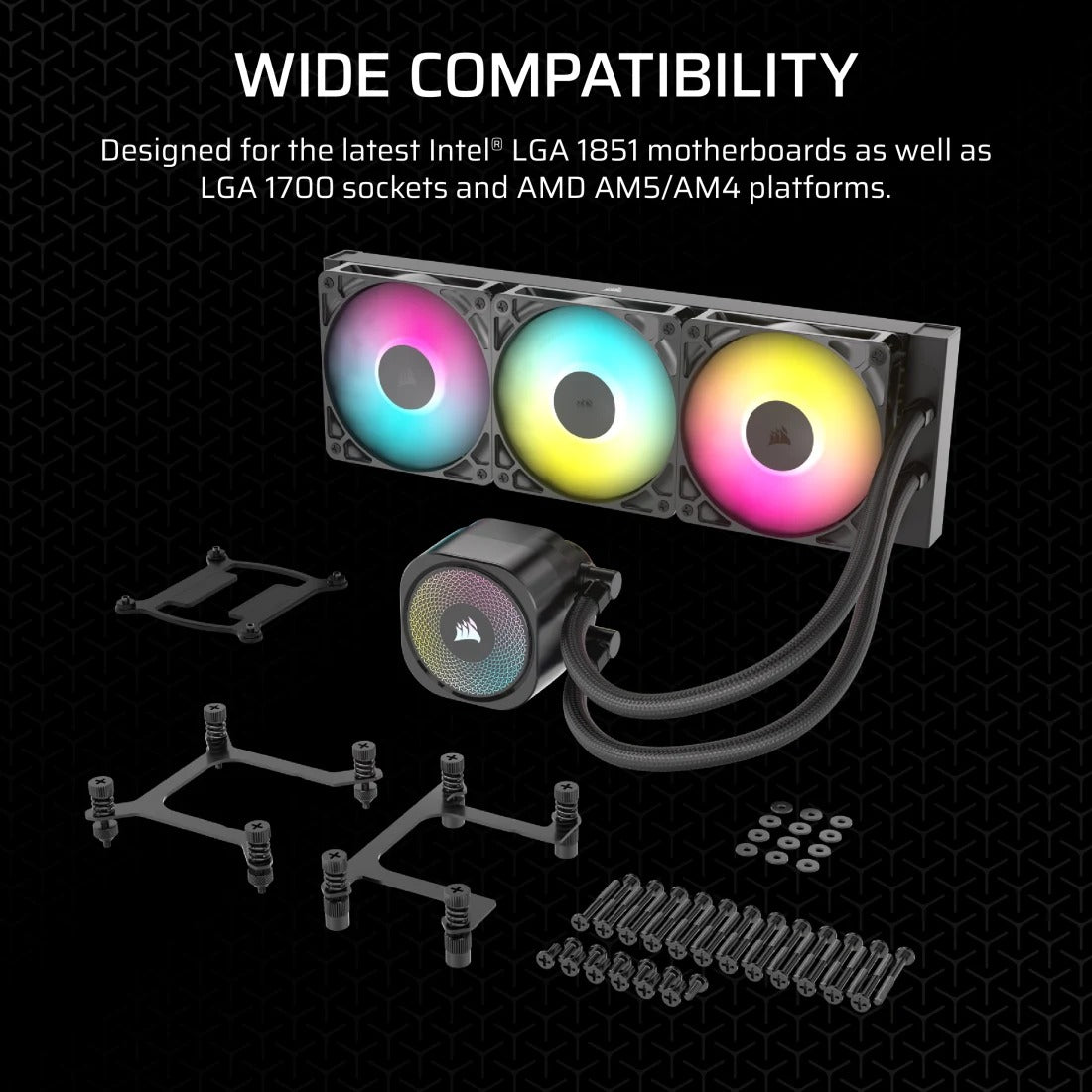 CORSAIR NAUTILUS 360 RS ARGB Liquid CPU Cooler - Black