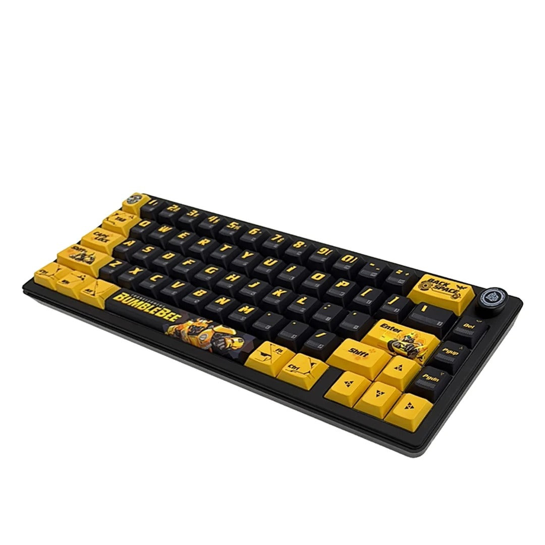 Transformers TF-GK02 Bumblebee RGB Wireless Aluminum Mechanical Keyboard - Black & Yellow