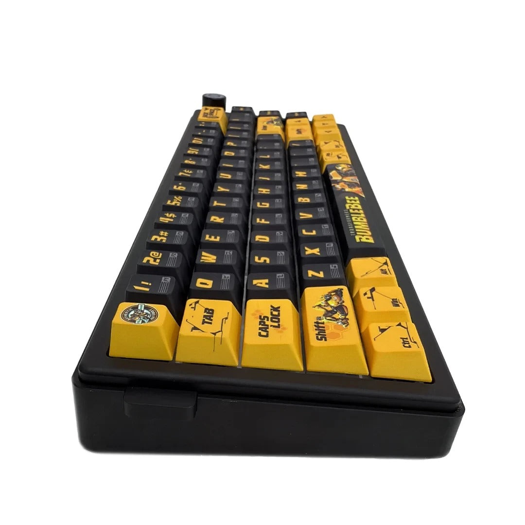 Transformers TF-GK02 Bumblebee RGB Wireless Aluminum Mechanical Keyboard - Black & Yellow