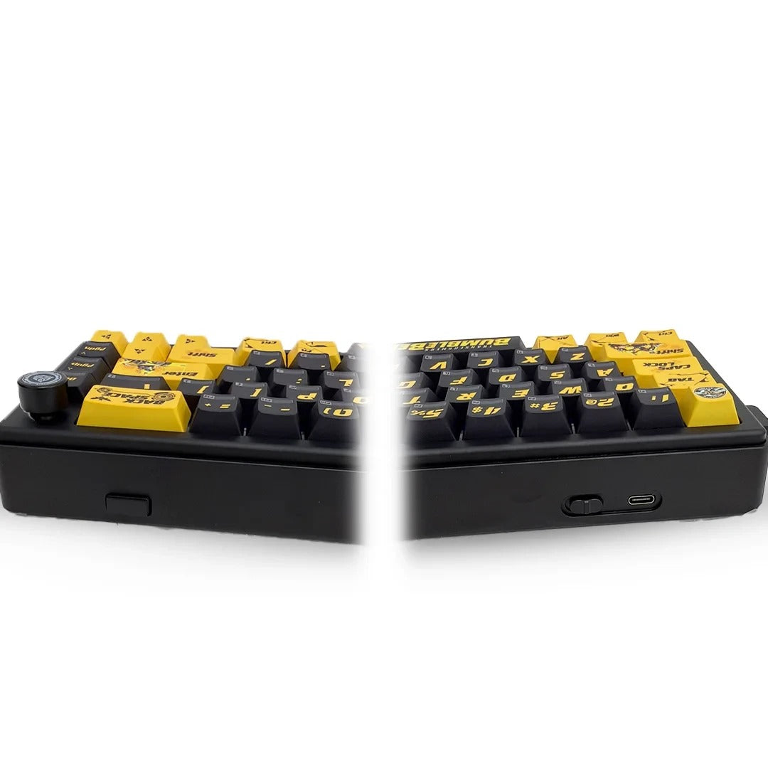 Transformers TF-GK02 Bumblebee RGB Wireless Aluminum Mechanical Keyboard - Black & Yellow