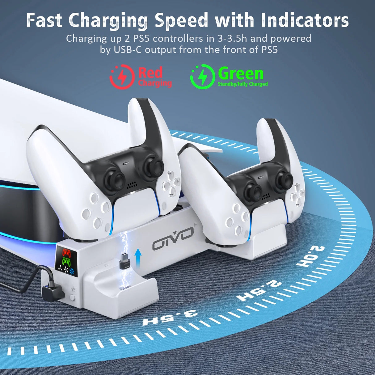 Oivo Horizontal Stand For P5 Disc & Digital Edition - White