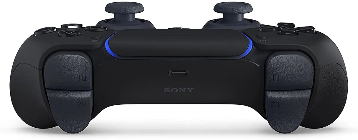 وحدة تحكم لاسلكية DualSense سوداء لجهاز PS5 مع ميكروفون HyperX Cloud II Pro للألعاب، حزمة خاصة باللونين الأسود والفضي