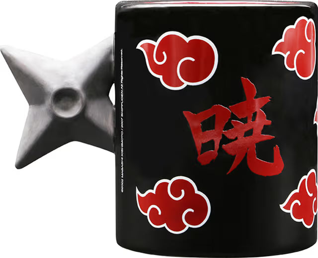 NARUTO SHIPPUDEN - Mug 3D handle - Shuriken Akatsuki x2