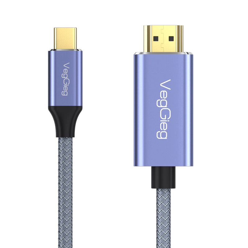 VegGieg USB-C to HDMI M/M 4k/60HZ 2 Meters Cable Model V-Z625