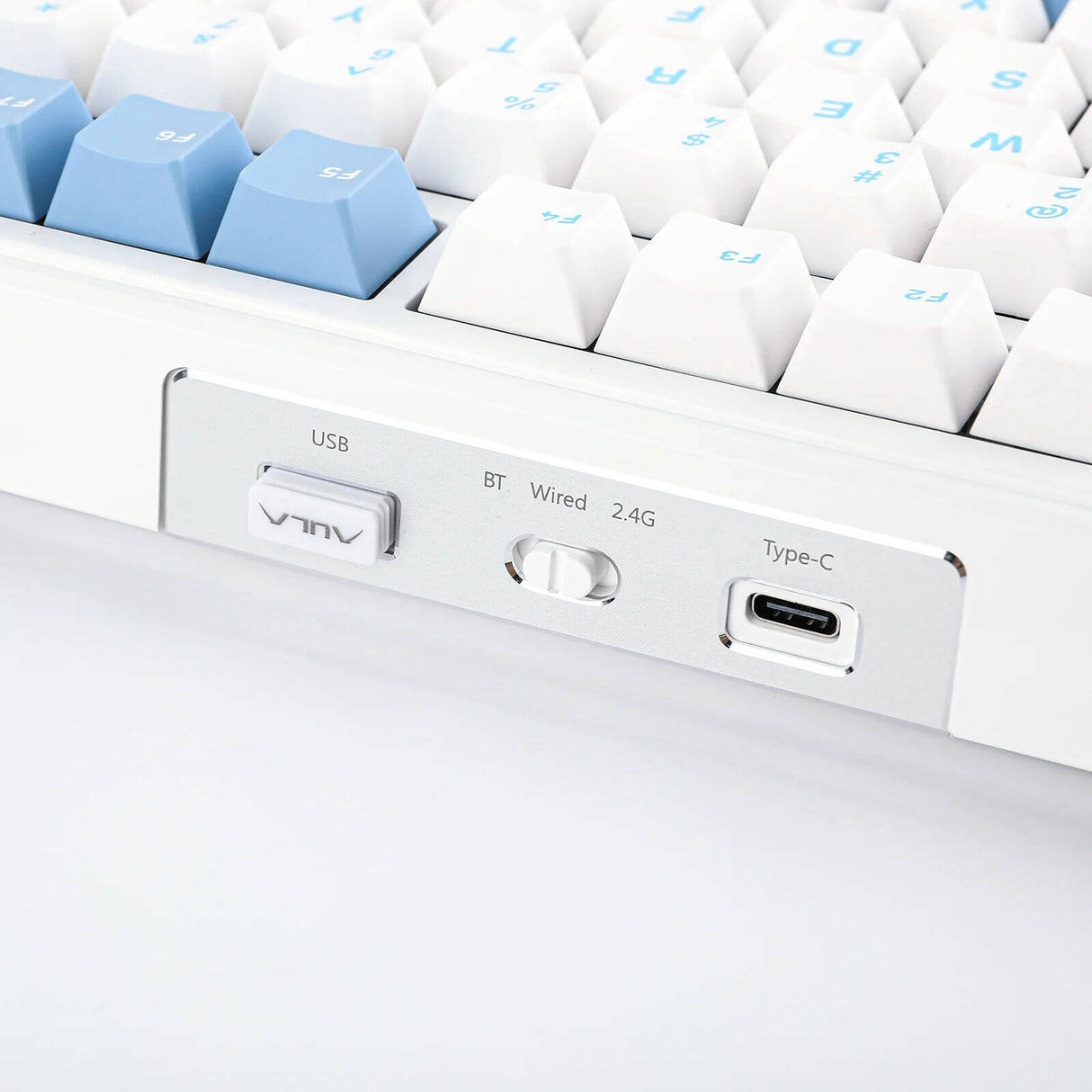 AULA F99 98% Gasket-Mounted Hot-Swappable Wireless Mechanical Keyboard Reaper switch - White Blue