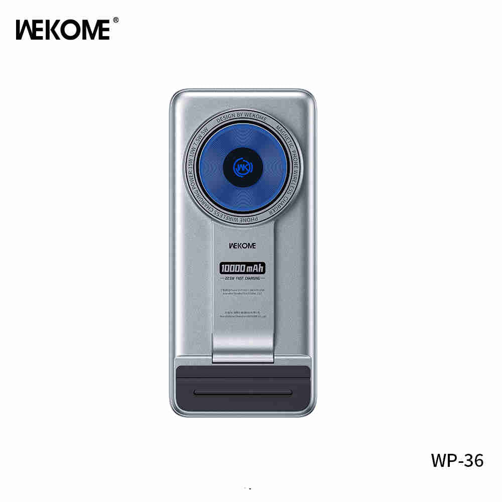 WEKOME WP-36 Vanguard Series Wireless Fast Charging Power Bank 10000 mAh - Silver
