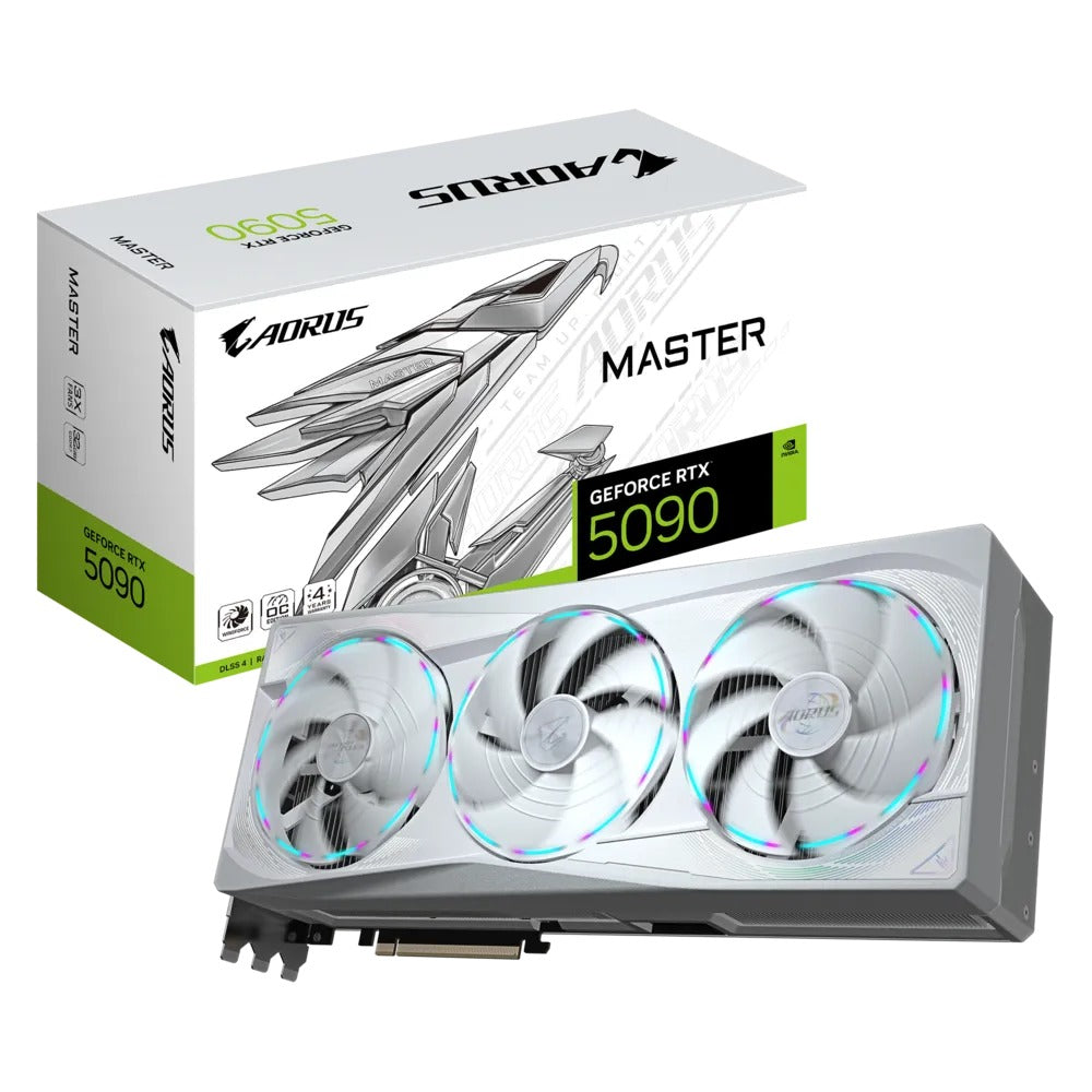 GIGABYTE AORUS GeForce RTX 5090 MASTER ICE 32GB Graphic Card - White