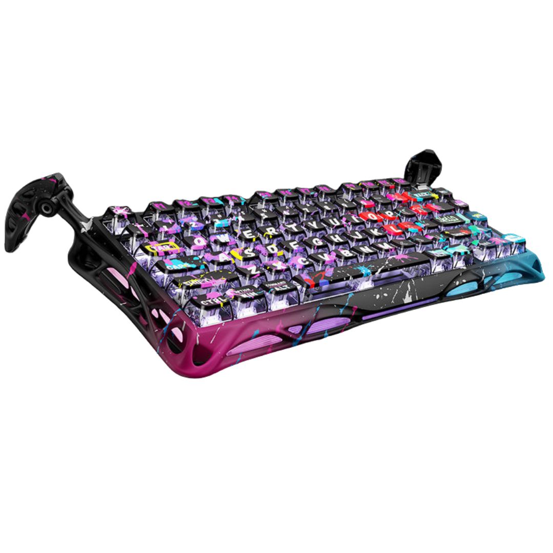 GravaStar Mercury V75 Pro 75% Hall Effect Magnetic Switch Gaming Keyboard - Neon Graffiti
