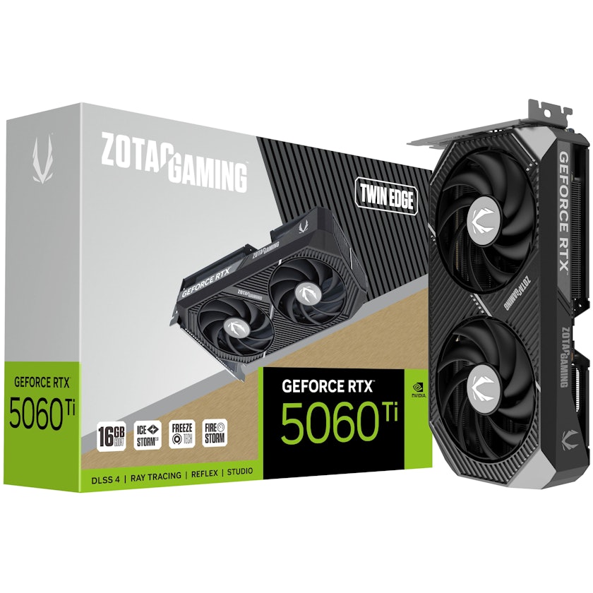Zotac Geforce RTX 5060 Ti 16GB DLSS 4 Twin Edge Graphics Card